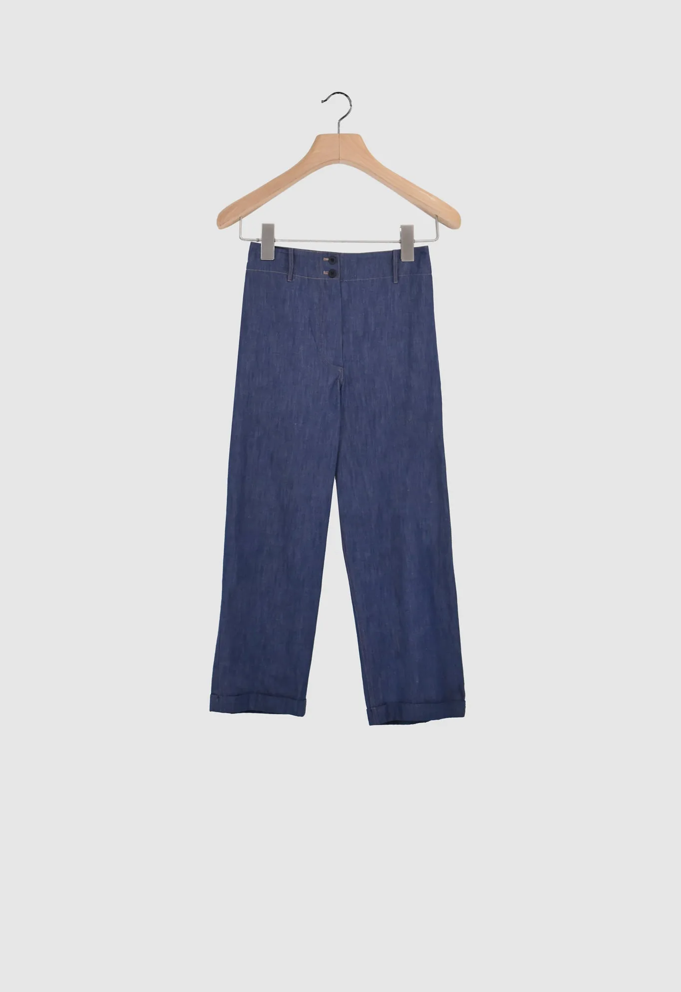 TOM - Cotton Linen Blend Pants in Indigo