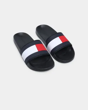 Tommy Jeans Essential Flag Pool Slide Black