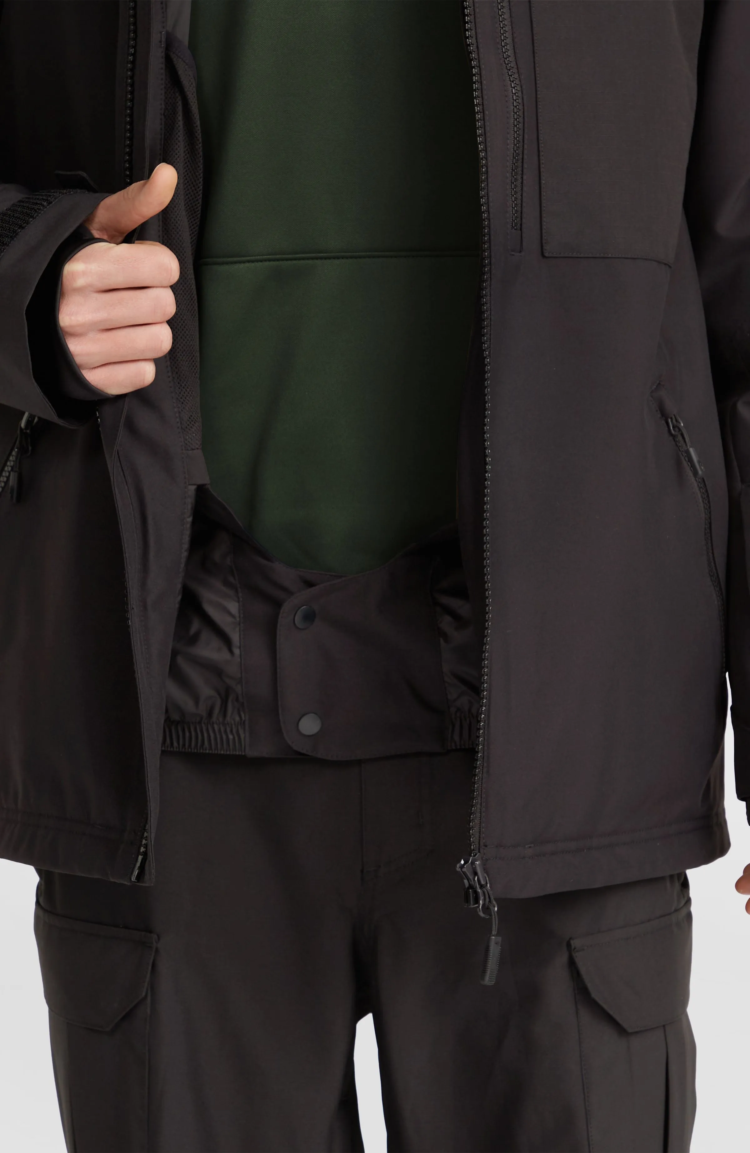 Utility Hybrid Snow Jacket | Black Out