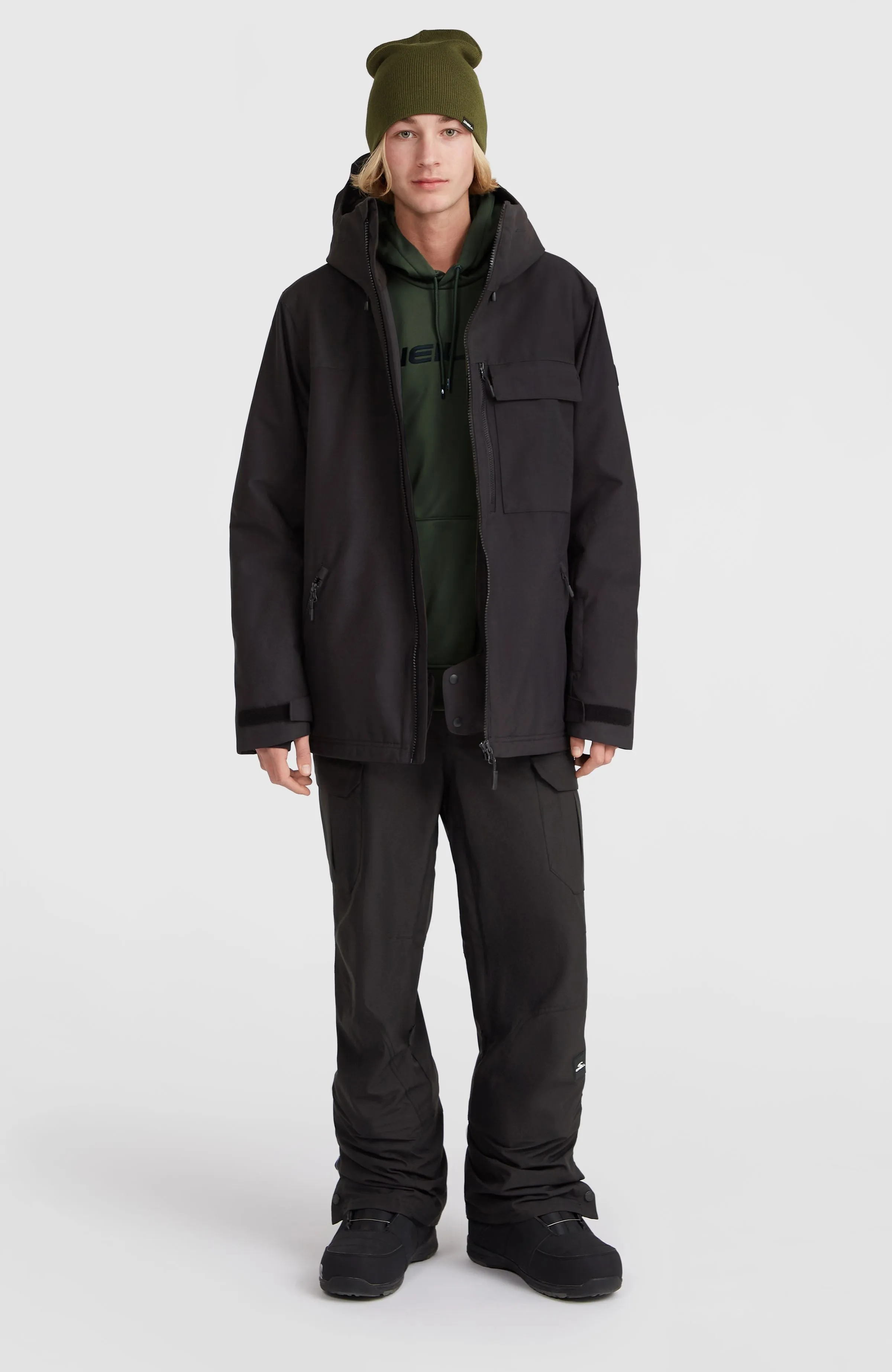 Utility Hybrid Snow Jacket | Black Out