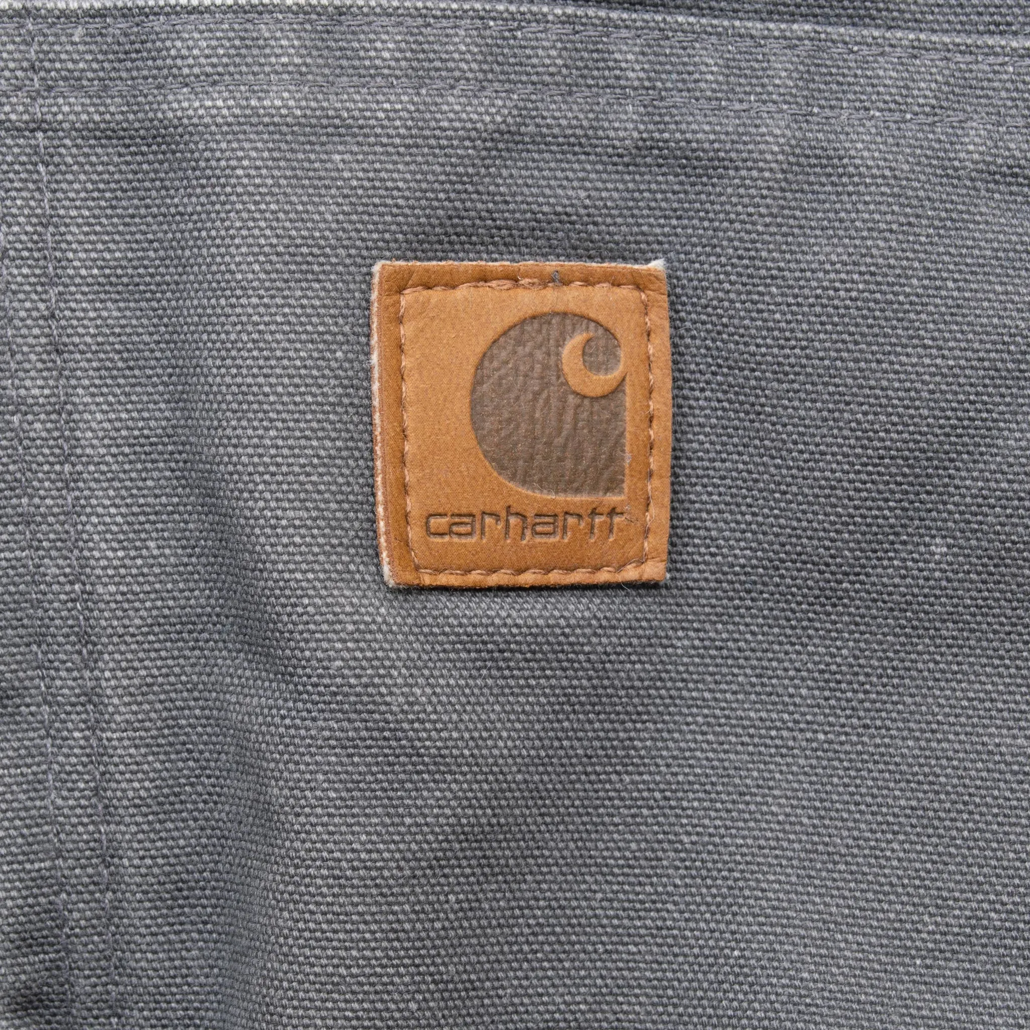 VINTAGE CARHARTT GREY J208 GVL ACTIVE JACKET WITH HOOD 2000S XL