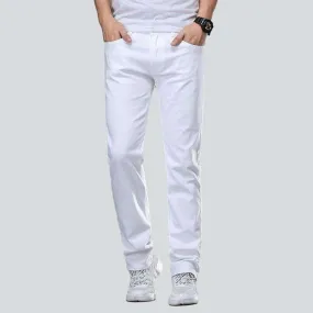 White regular men's jeans