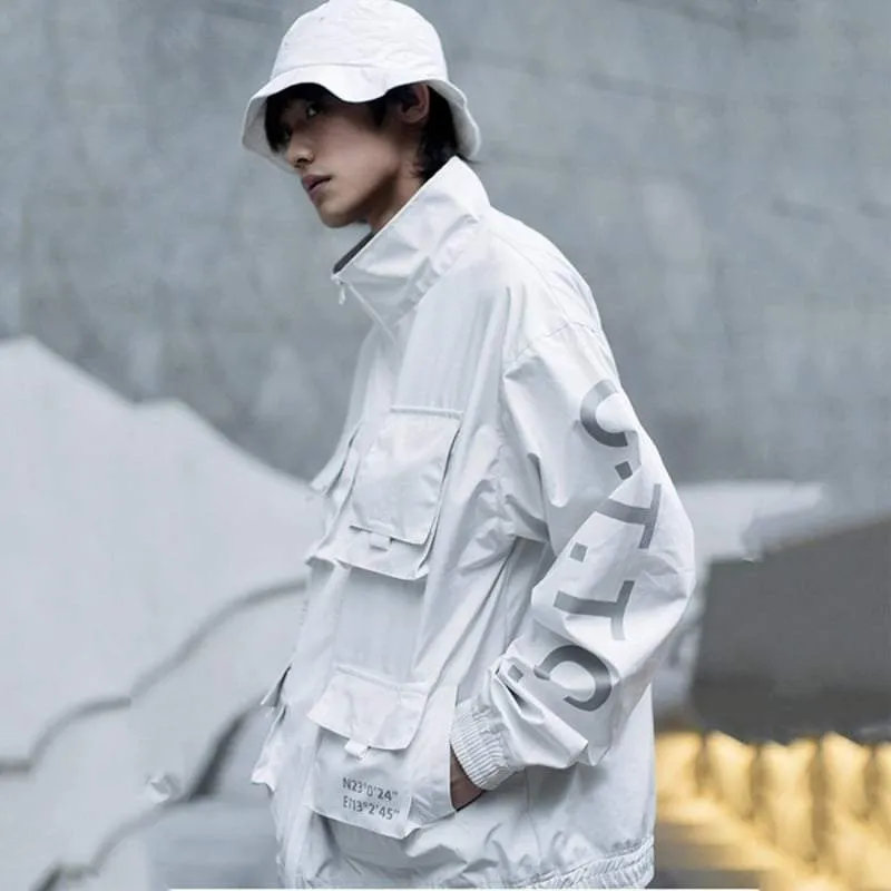 White Techwear Jacket