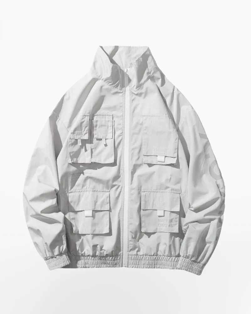 White Techwear Jacket