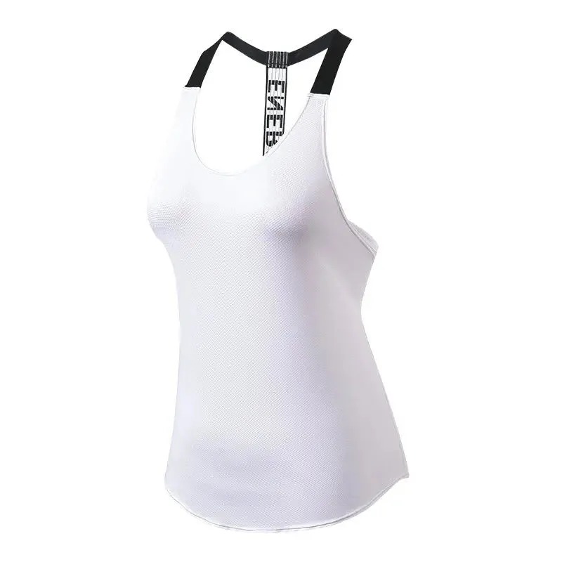 Yoga Top Vest Sports Shirt Women Backless Fitness Running Gym Crop Sleeveless Tank Tops